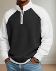 Linton Men's Quarter Zip Pullover | Soft Textured Fabric, Relaxed Fit 3