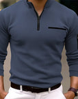 Luxe Men's Sweater | Lightweight Quarter Zip Design, Versatile Fit 1
