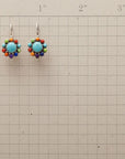 Handcrafted Turquoise Hoop Earrings