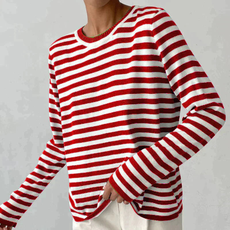 Striped Sweatshirt for Women