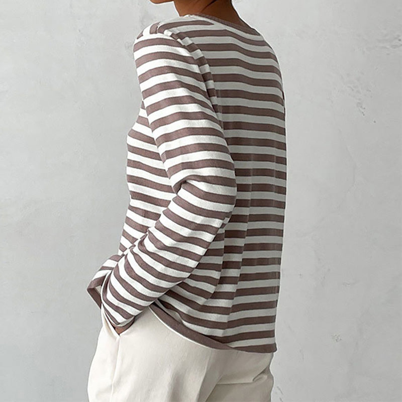 Striped Sweatshirt for Women