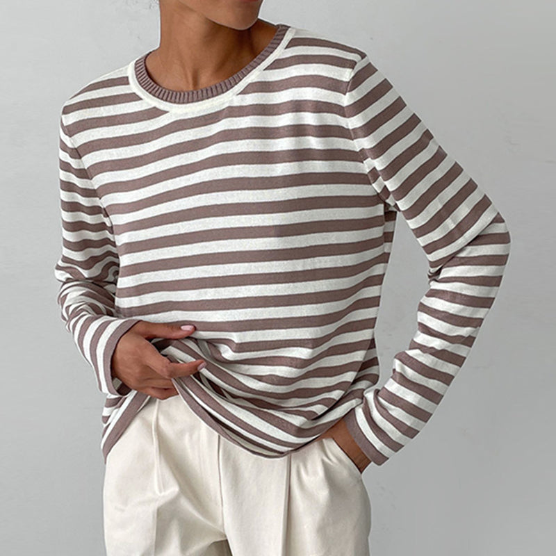 Striped Sweatshirt for Women