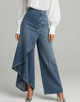Margaret Wide-Leg Pants | High Waisted, Lightweight Denim 0