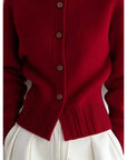 Mila Cardigan Sweater | High-Neck Buttoned Knit, Soft Fabric 5