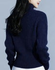 Mila Cardigan Sweater | High-Neck Buttoned Knit, Soft Fabric 8