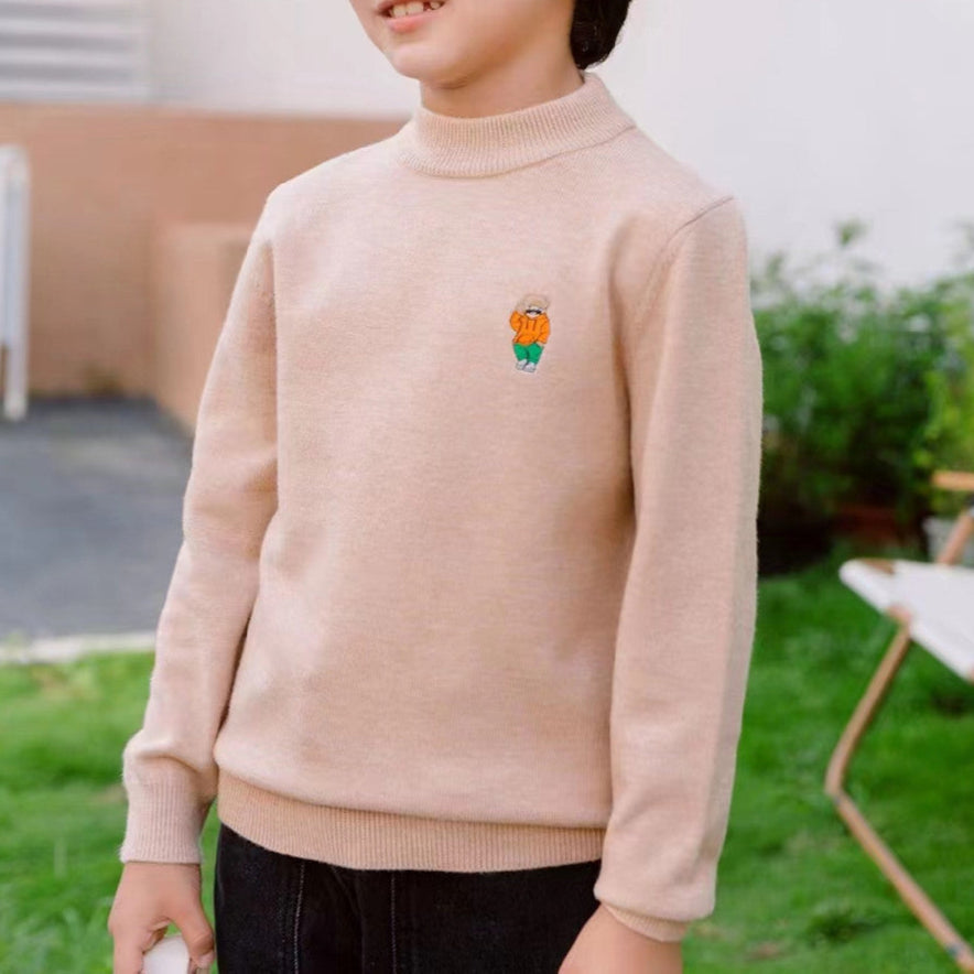 Children's Sweater Half Turtleneck