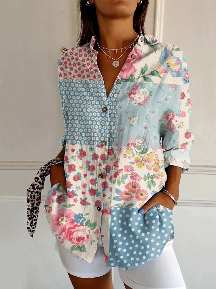 Printed Floral Blouse for Casual Looks
