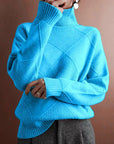 Loose Fit High Neck Sweater