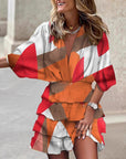 Chic Tunic Dress with Classic V-Neckline