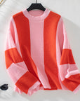 Women's Loose Round Neck Knitted Sweater