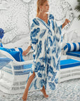 Ocean Haze Flowy Midi Dress