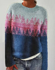 Patterned Knitwear Retro Sweater