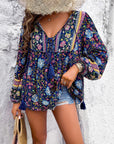 Stylish Diyun Printed Blouse Design
