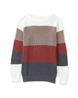 Women's Color Block Knitted Sweater