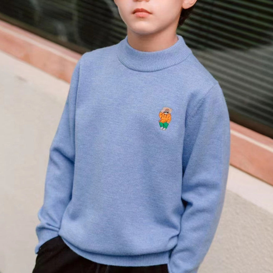 Children's Sweater Half Turtleneck