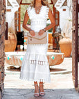 Summer Elegant Cotton Maxi Dress