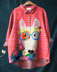Cute Chloe Dog Drawing Print T-Shirt