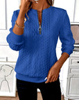 Women's Pullover Zipper Sweatshirt