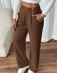 Elegant High Waist Trousers