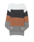Women's Color Block Knitted Sweater