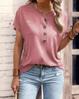 Stylish Buttoned T-Shirt