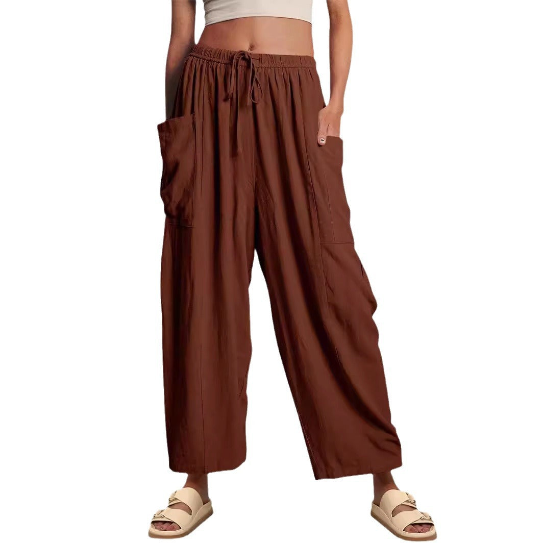 Comfy High Waist Loose Fit Trousers