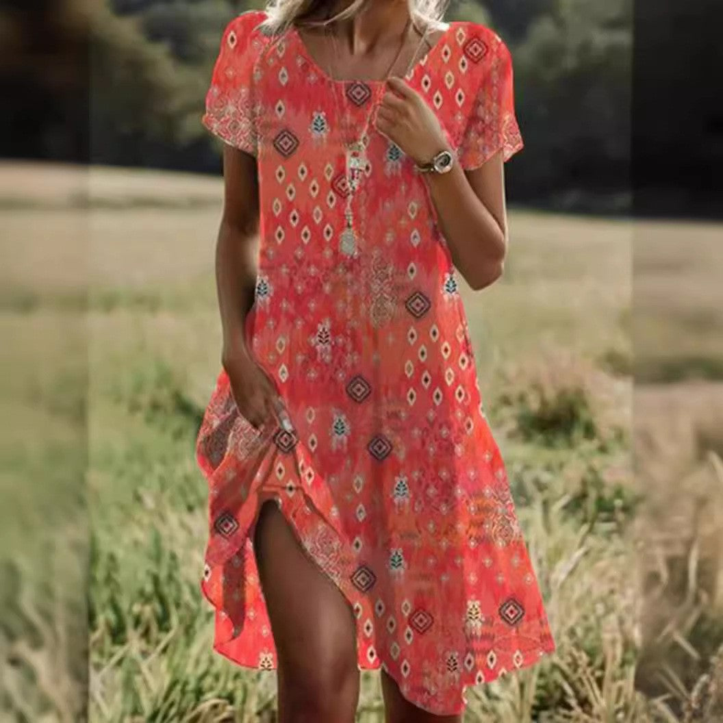 Artistic Bohemian Midi Dress