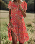 Artistic Bohemian Midi Dress