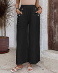 Elastic Waist Loose Casual Trousers