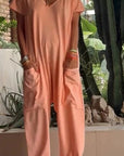 Soft Cotton V-Neck Dress