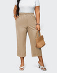 Comfortable High Waist Striped Pants