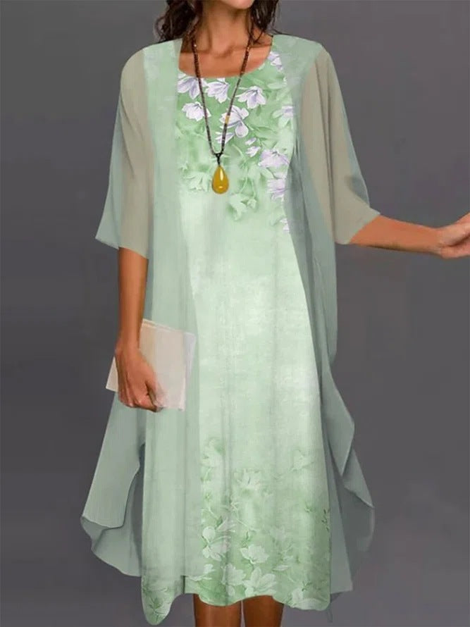 Elegant Two-Piece Summer Dress