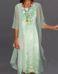 Elegant Two-Piece Summer Dress