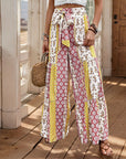Tribal Print Loose Tie Pants