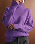 Loose Fit High Neck Sweater