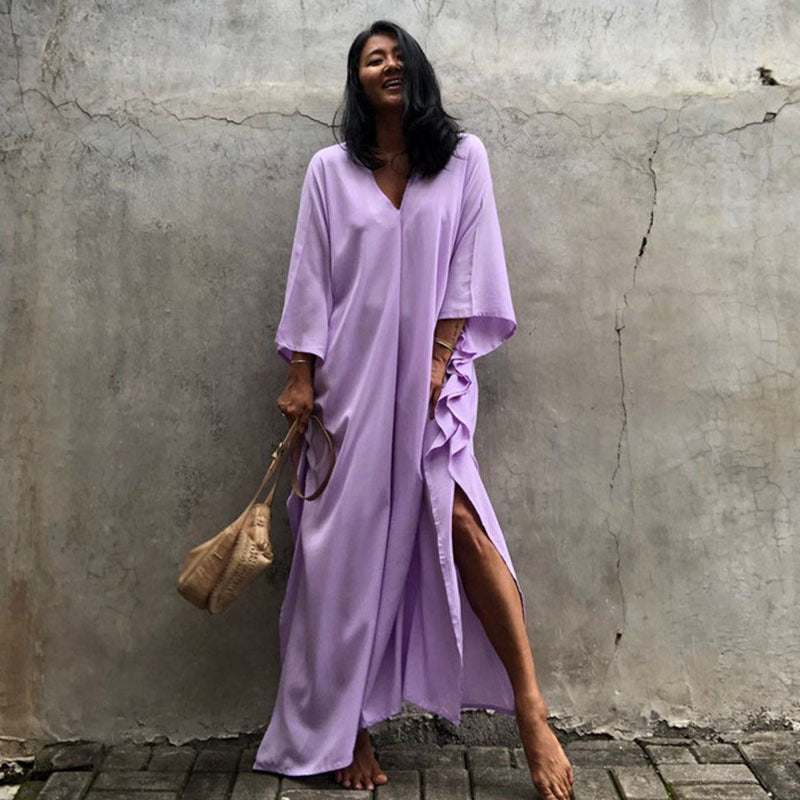 Relaxed Fit Vacation Midi Dress