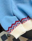 Nordic Pattern Knit Pullover Sweater