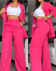 Women’s Lapel Suit with Straight Pants