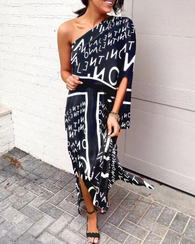 Single Sleeve Bodycon Dress