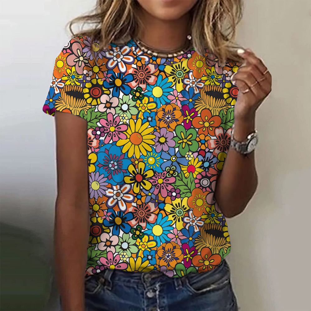 Sweet Bloom Tee Casual Top