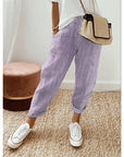 Casual Striped Stitching Pants