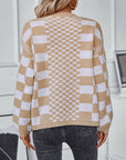Casual Loose Lantern Sleeve Knitted Cardigan