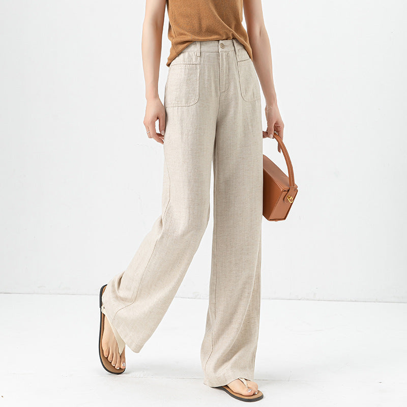 Women’s Ice Silk Straight Leg Trousers