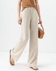 Women’s Ice Silk Straight Leg Trousers