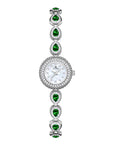 French-Style Waterdrop Crystal Watch