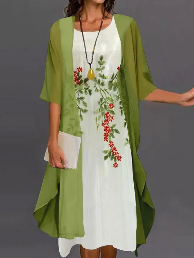 Elegant Two-Piece Summer Dress