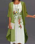 Elegant Two-Piece Summer Dress