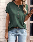 Stylish Buttoned T-Shirt