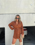 Splendid Teal Tie Waist Dress for Casual Walks