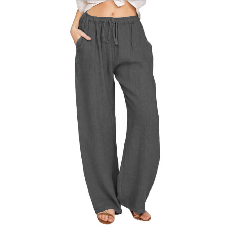 Women’s Ice Silk Straight Leg Trousers